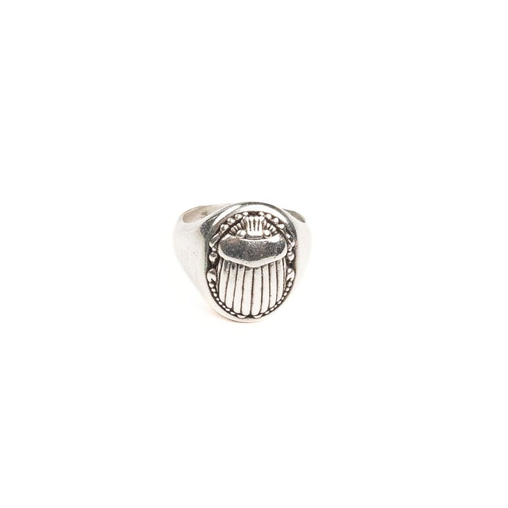 The Scarab Signet, Sterling Silver