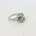 Sterling silver ring with flower bouquet, handmade in Cape Town — RHYN