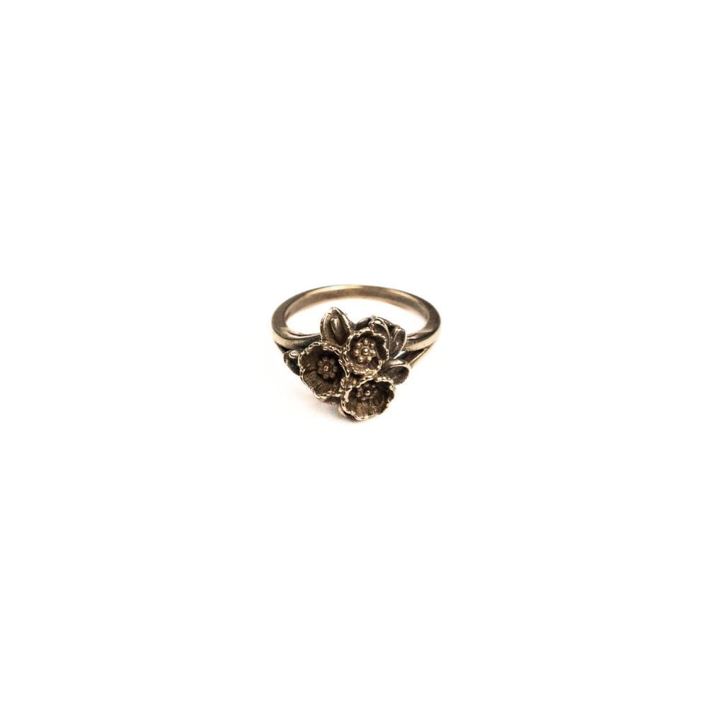 Bouquet of Flowers Ring, Brass