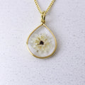 Resin necklace with preserved South African fynbos seeds, Cape Town jewellery — RHYN