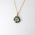 Resin necklace with preserved South African lace flowers, Cape Town jewellery — RHYN