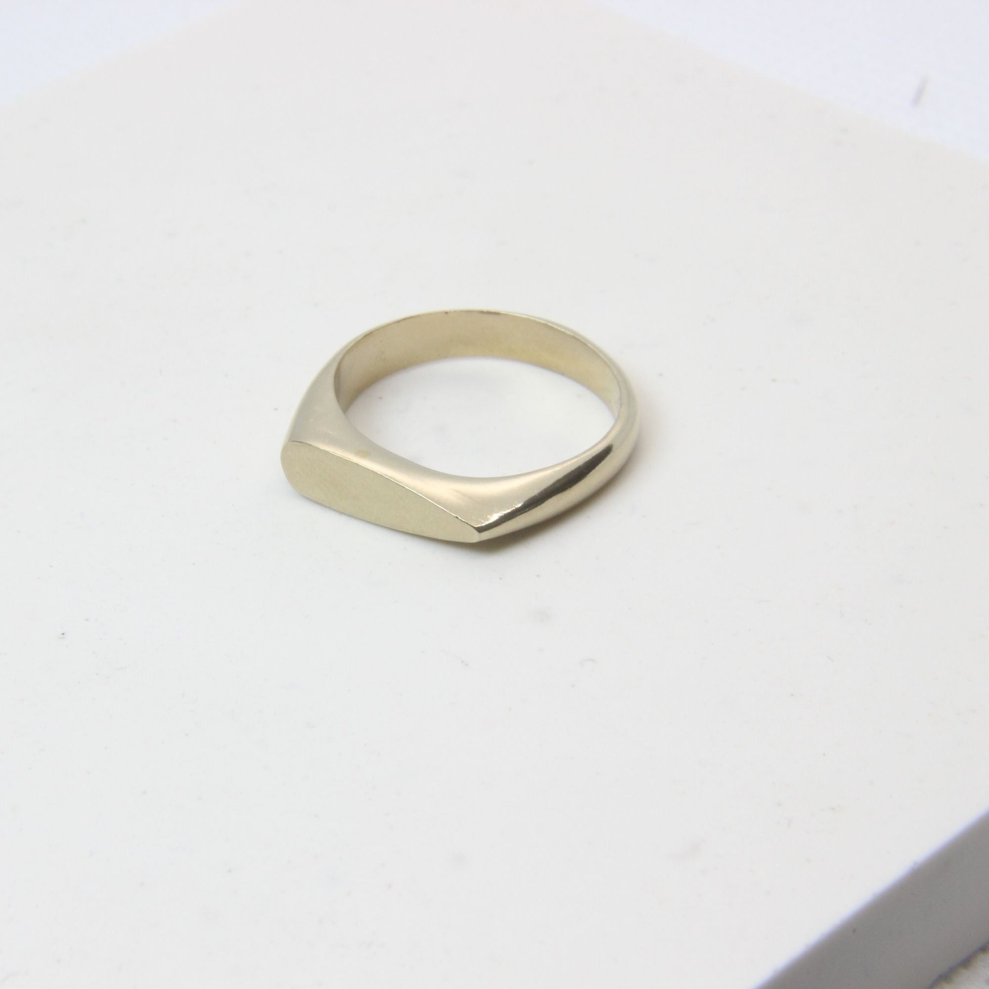 Drop Shape Signet Ring - Brass