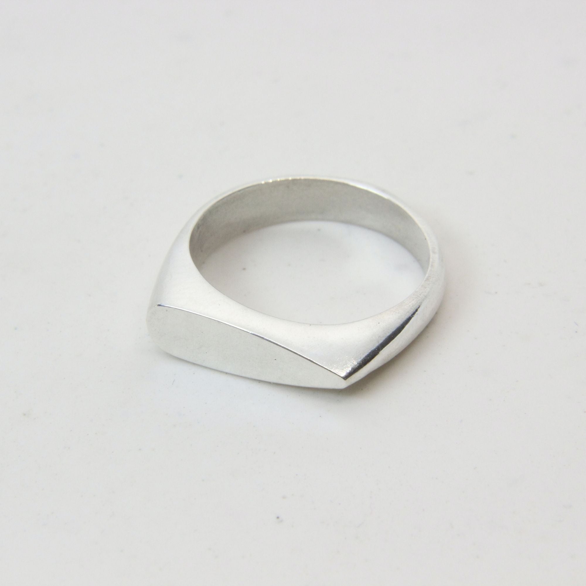 Sterling silver ring drop shape, handmade in Cape Town — RHYN
