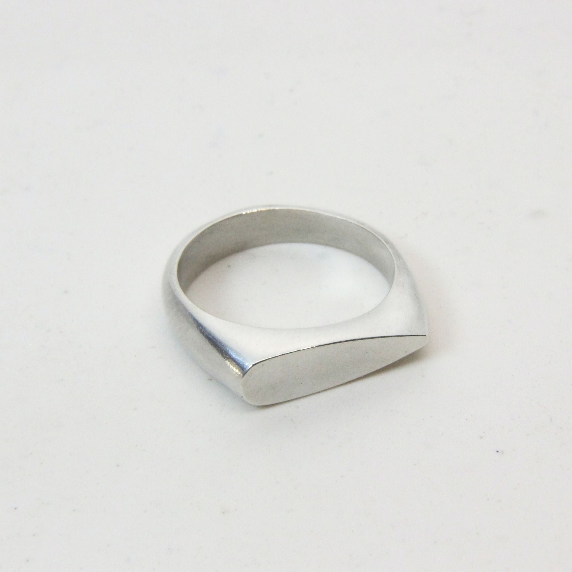 Sterling silver ring drop shape, handmade in Cape Town — RHYN
