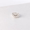 Moth Signet Ring, Sterling Silver