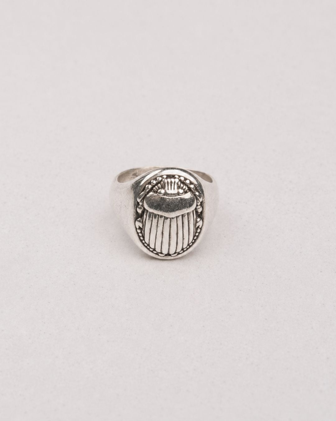 The Scarab Signet, Sterling Silver