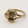 Bouquet of Flowers Ring, Brass