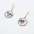 Resin earrings with preserved South African fynbos, Cape Town jewellery — RHYN