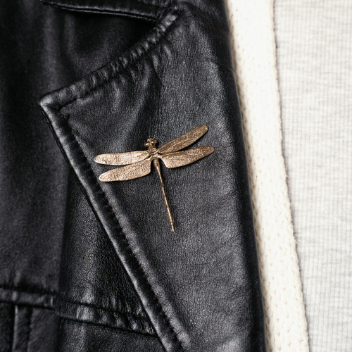 Dragonfly Lapel pin, Brass