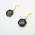 Resin earrings with preserved South African fynbos, Cape Town jewellery — RHYN