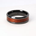 Zirconium ring with Rosewood inlay, handmade in Cape Town — RHYN